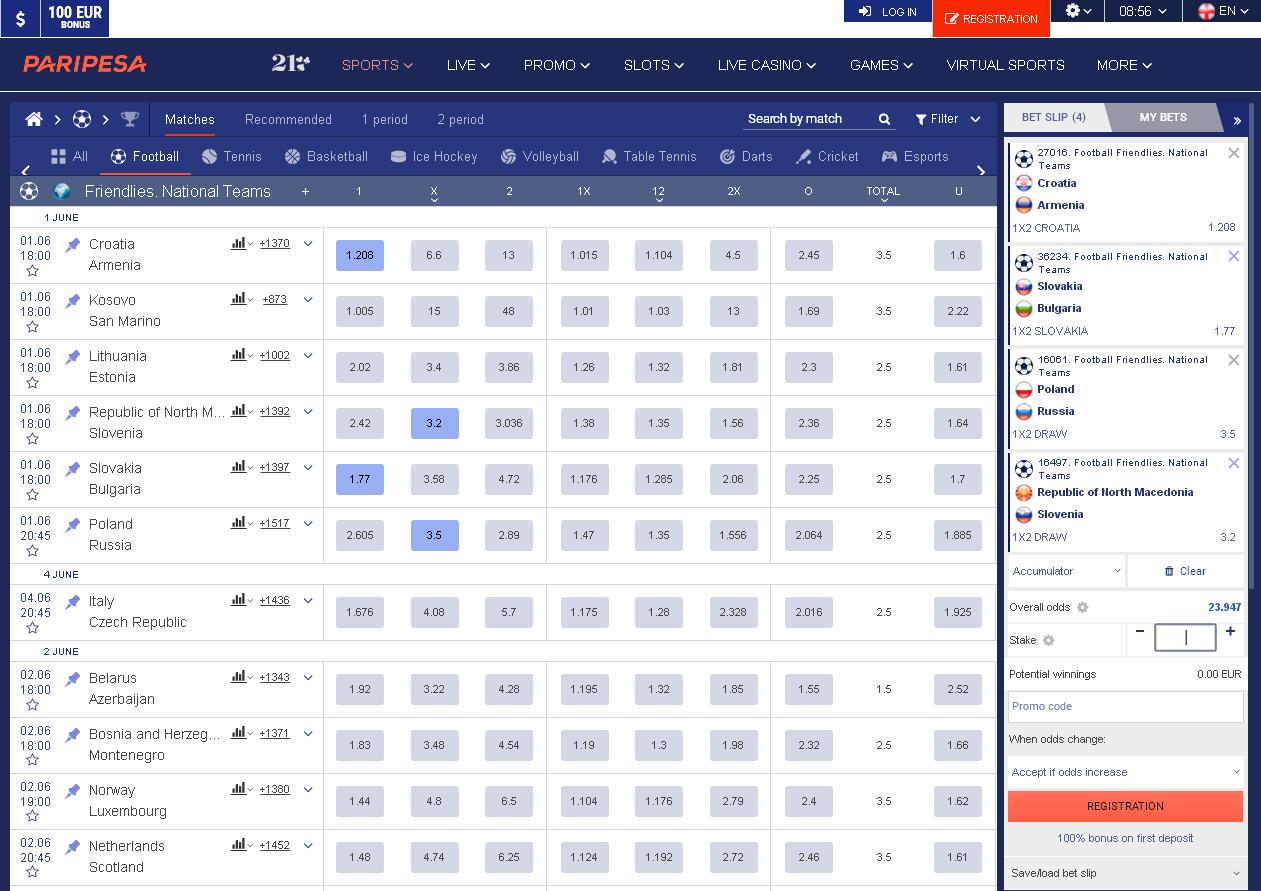 Odds soccer